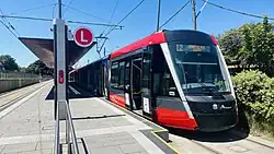 Light rail stop