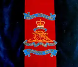 Music Stand Banner of the Royal Artillery Mounted Band