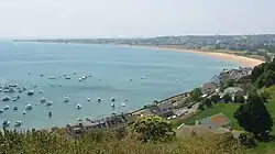 View south across the Royal Bay of Grouville