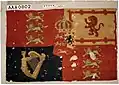 Royal standard from the Royal Museums Greenwich with the 1816–37 design