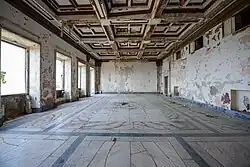 The ceremonial hall or throne room - The marble eagle is no longer on the floor anymore (2019)