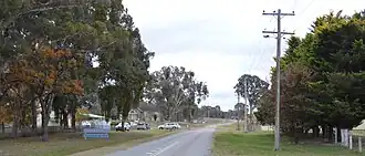 Narrawa Road, the main street of Rugby