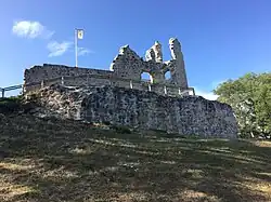 The ruins of the Château de Thynières, in Beaulieu