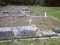 Ruins at the archaeological site