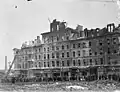 Ruins after fire in 1928