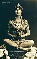 Ruth St. Denis as the Hindu goddess Radha, c. 1906