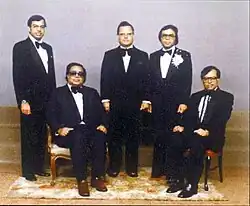 Hira with his brothers (from the left): Rajesh, Chandiram, Hiro, Kamlesh (Ryuko), and Premji.