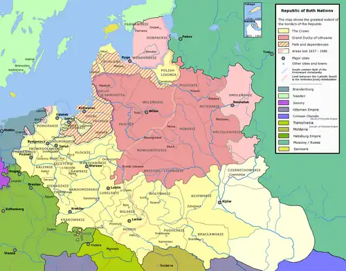 Image 98The Grand Duchy of Lithuania within the Polish–Lithuanian Commonwealth c. 1635 (from Grand Duchy of Lithuania)