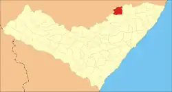 Location of São José da Laje in Alagoas