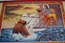 Scene from Mahajanaka Jataka.
