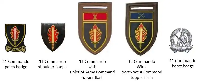 SADF era 11 Commando insignia