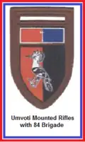 SADF 84 Brigade Umvoti Mounted Rifles Flash