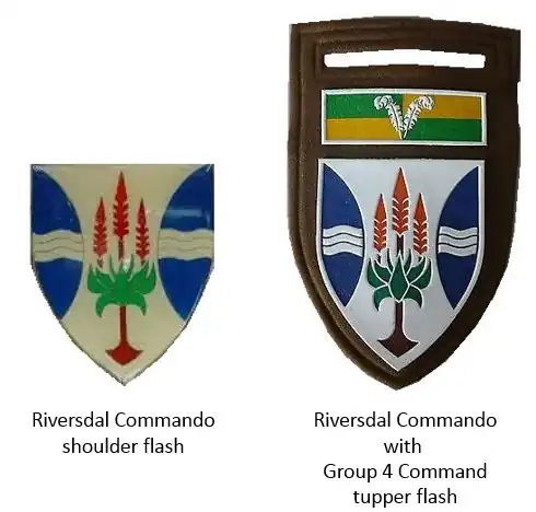 SADF era Riversdal Commando insignia