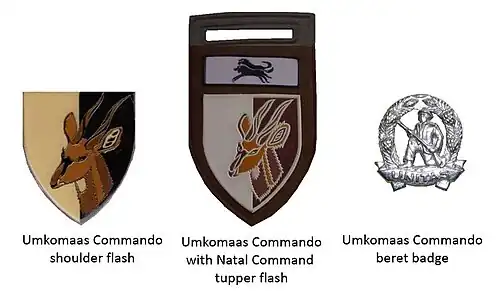 SADF era Umkomaas Commando insignia