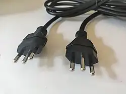 Two SANS&nbsp;164–2 plugs