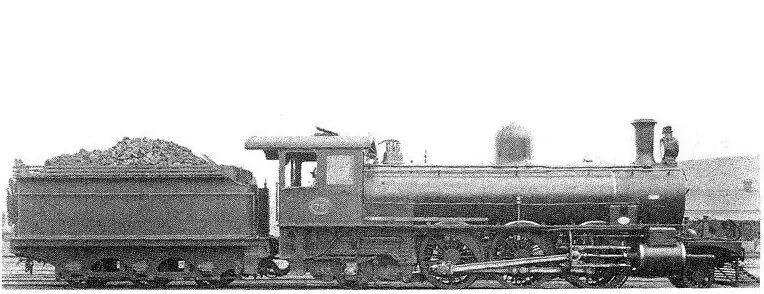 Ex CGR 6th Class no. 901, SAR Class 6Y no. 711, at Touws River, c. 1930