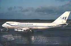 Large four-engine jetliner