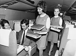 Scandinavian Airlines flight attendants in the 1960s