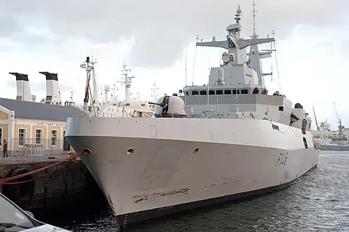 Valour-class frigate Isandlwana (F146).