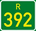 Regional route R392 shield