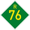 Provincial route R76 shield