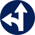 Go straight or turn left