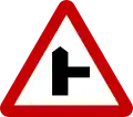 Side road to the right
