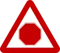 Stop sign ahead