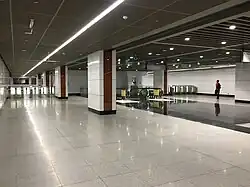 Lower Concourse Level of the station where the fare gates are located