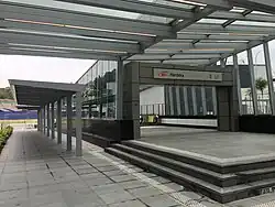 Entrance A of the station
