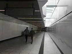 View of the linkway heading towards the Merdeka MRT station