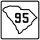 South Carolina Highway 95 marker