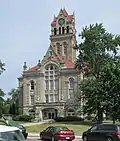 South Facade of the Starke County Courthouse, Knox, Indiana.