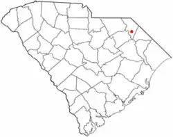 Location of Blenheim in South Carolina