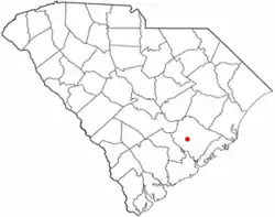 Location of Moncks Corner, South Carolina