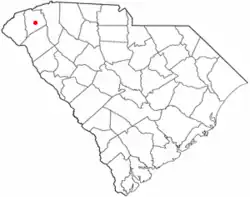 Location of Pickens, South Carolina