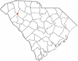 Location of Princeton, South Carolina