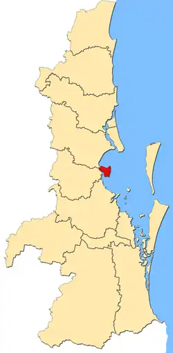 Map of Redcliffe City in South East Queensland