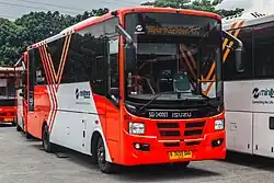 Minitrans bus operated by Sentra Glosia Indonesia