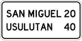 ID-1-8 Conventional road destination distance (2 destinations)