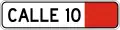 ID-4-7 Street name with color tab