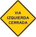 P-11-6 Left lane closed