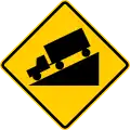 P-6-3 Steep decline that is hazardous to trucks