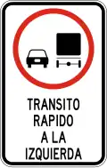 R-7-8a Fast traffic keep right