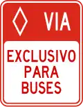 R-9-9 Roadway, exclusive for buses