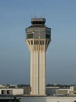 SJU control tower (1990) in Carolina