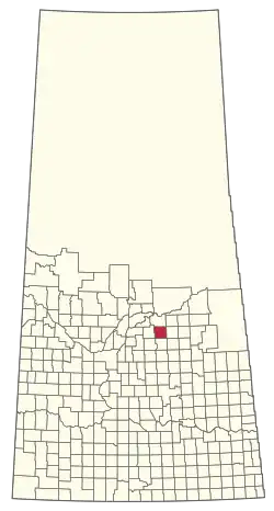 Location of the RM of Flett's Springs No. 429 in Saskatchewan