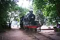 C56 4 steam locomotive built by Mitsubishi Heavy Industries located near the Sai Yok Noi Waterfall one of the locomotive used in Burma Railway