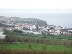 The parish of Relva, at the end of the International Airport, with the church of Nossa Senhora dos Neves