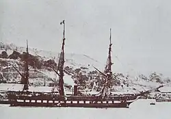 Novara in 1864 at Martinique